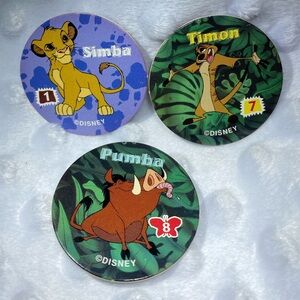 POGs - Walt Disney Lion King - 3 POGs